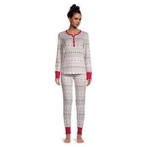 Claudel Print 2-Piece Pyjama Set Loungewear Christmas/Winter Size XXL NWT
